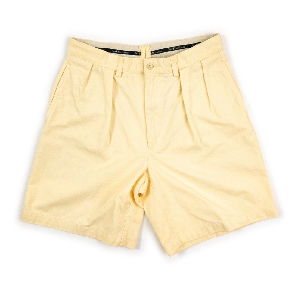 Polo by Ralph Lauren pleated front chino shorts size 32 W. (B2) - Picture 1 of 7